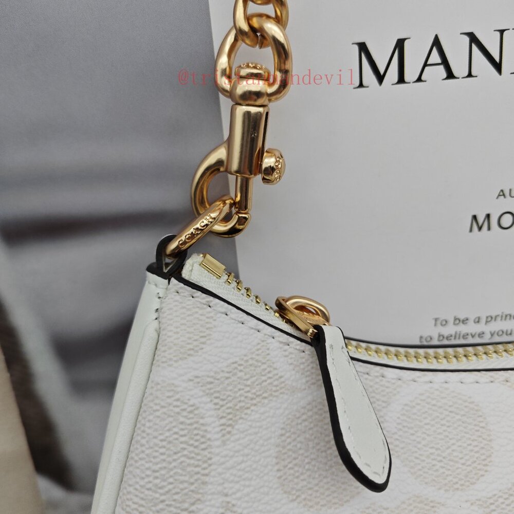 coach Teri Shoulder Bag In Signature Canvas white - Picture 4 of 14